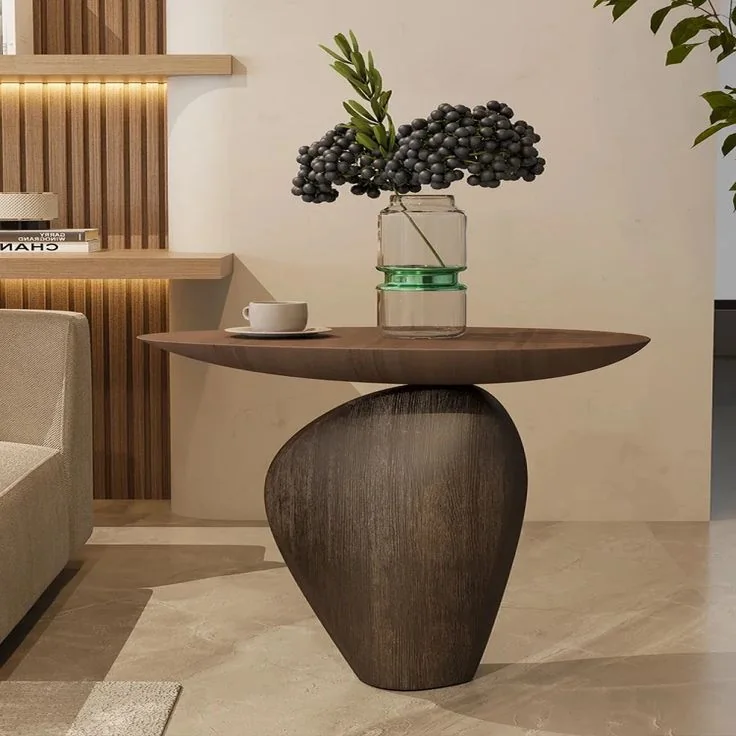 Pebble base side table