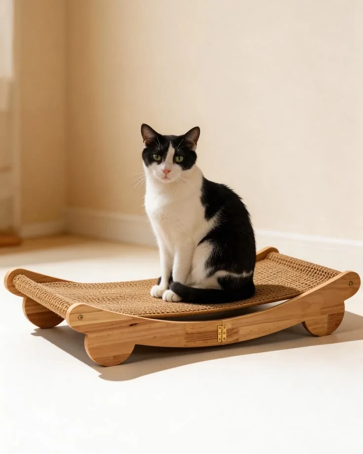 Rocking cat lounger