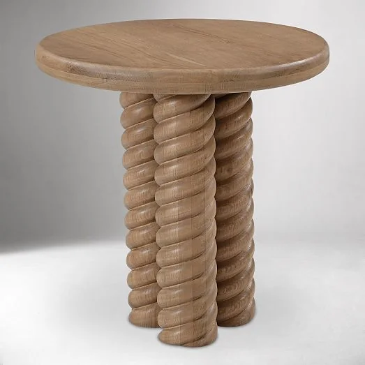 Rope twist side table