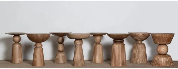 Turned pedestal table series